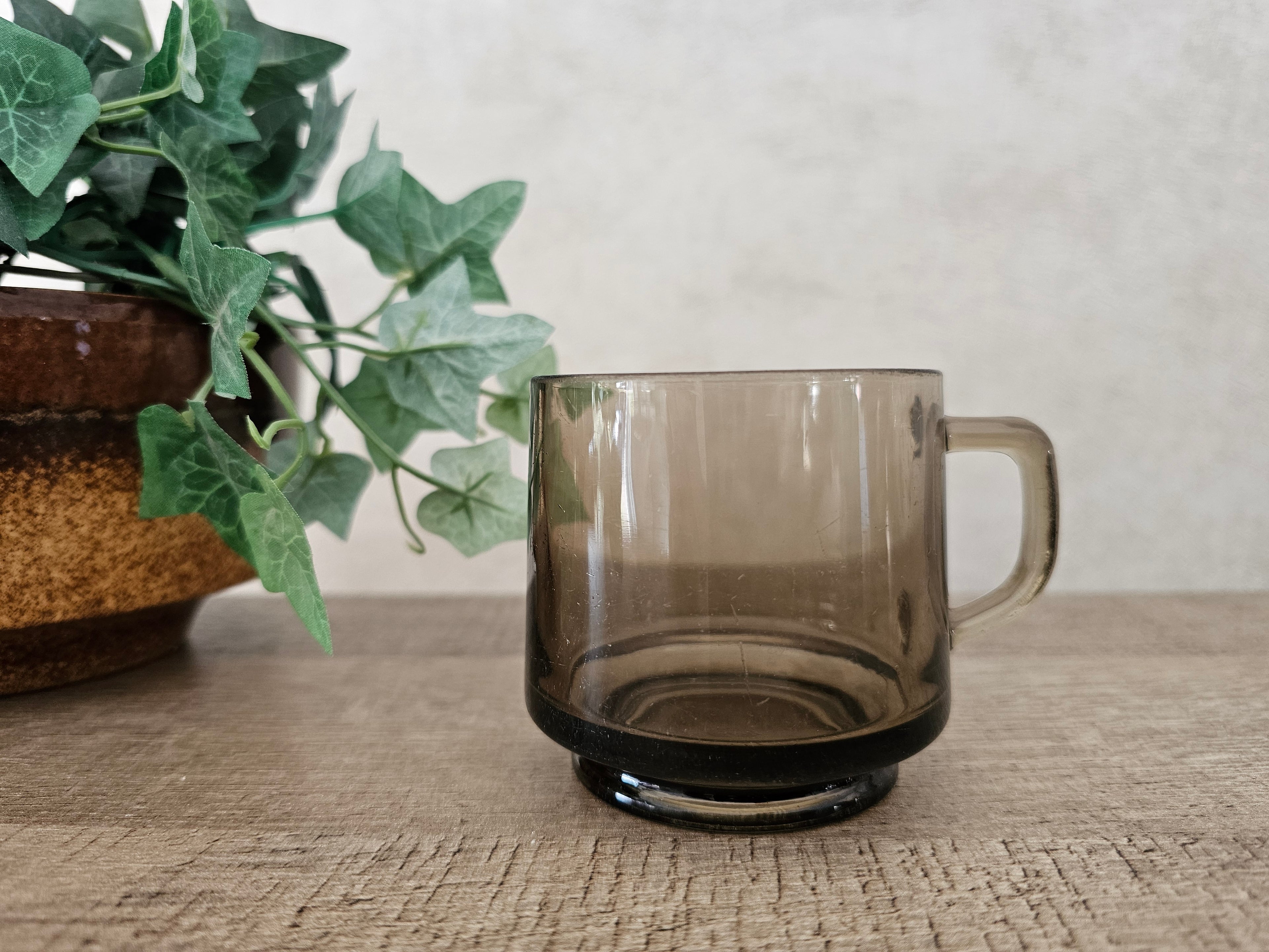 Douwe Egberts moccona rookglas koffiekopje