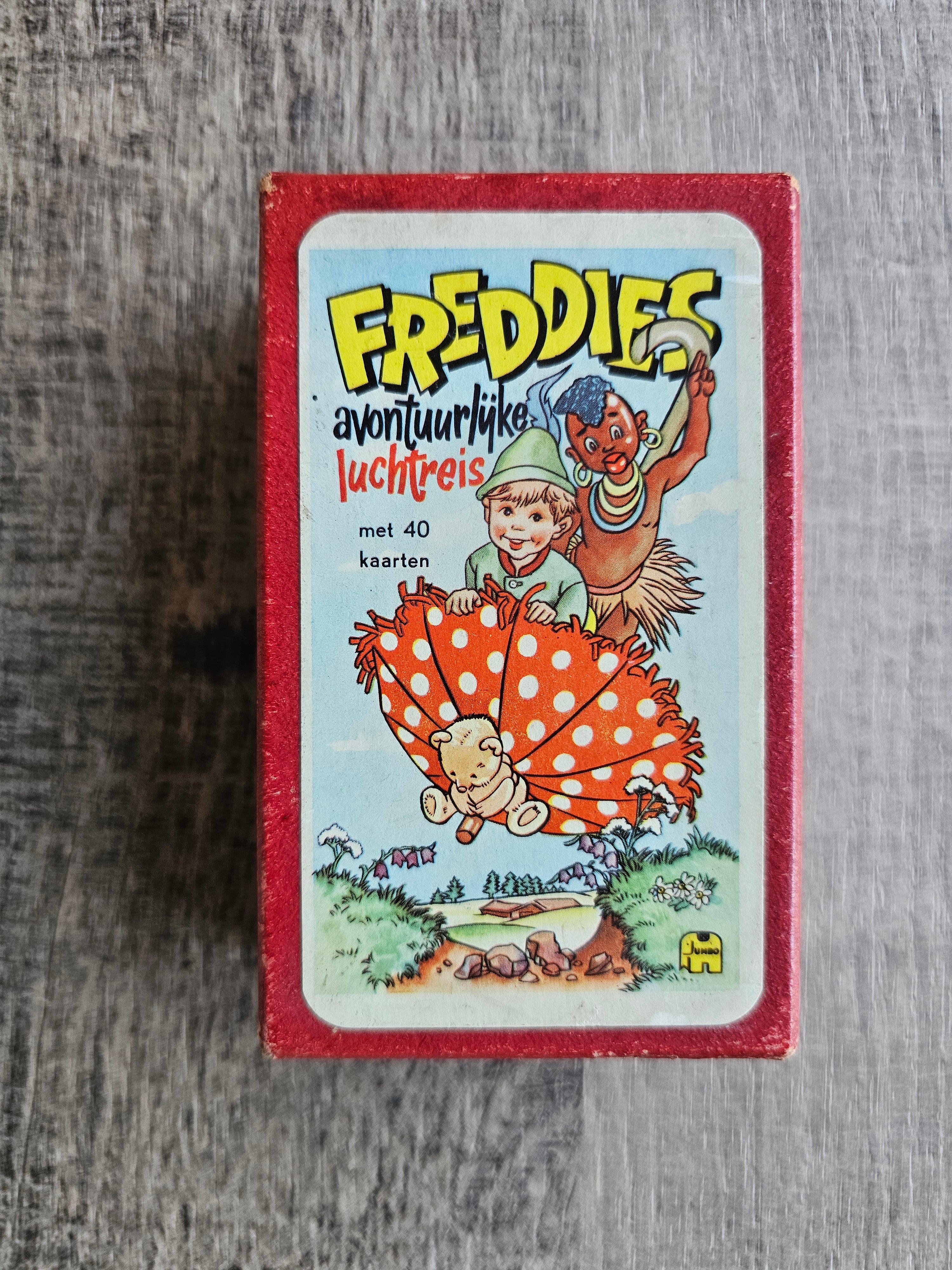 Vintage kwartetspel Freddies avontuurlijke luchtreis kwartet