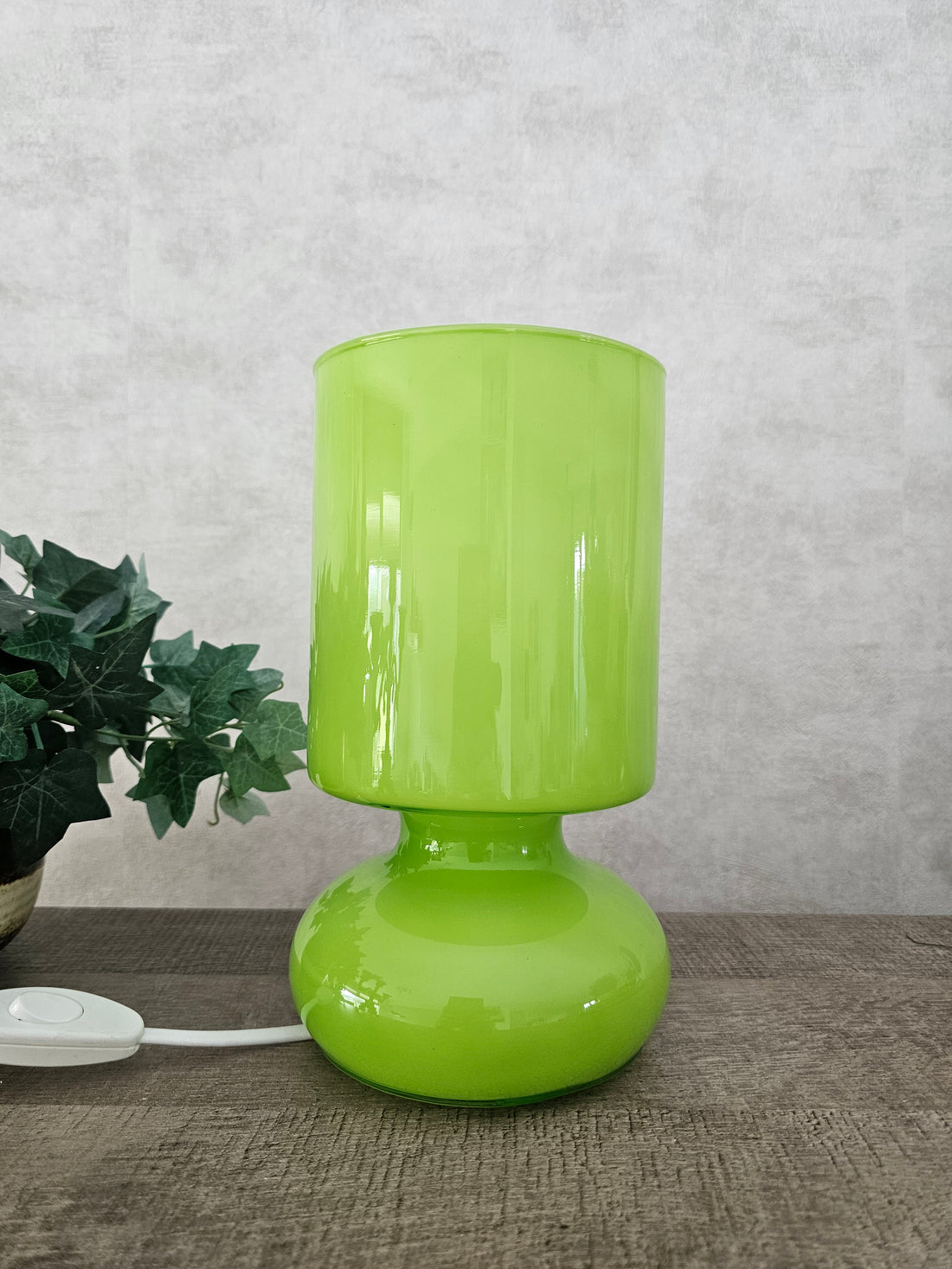 Ikea Lykta glazen lamp groen