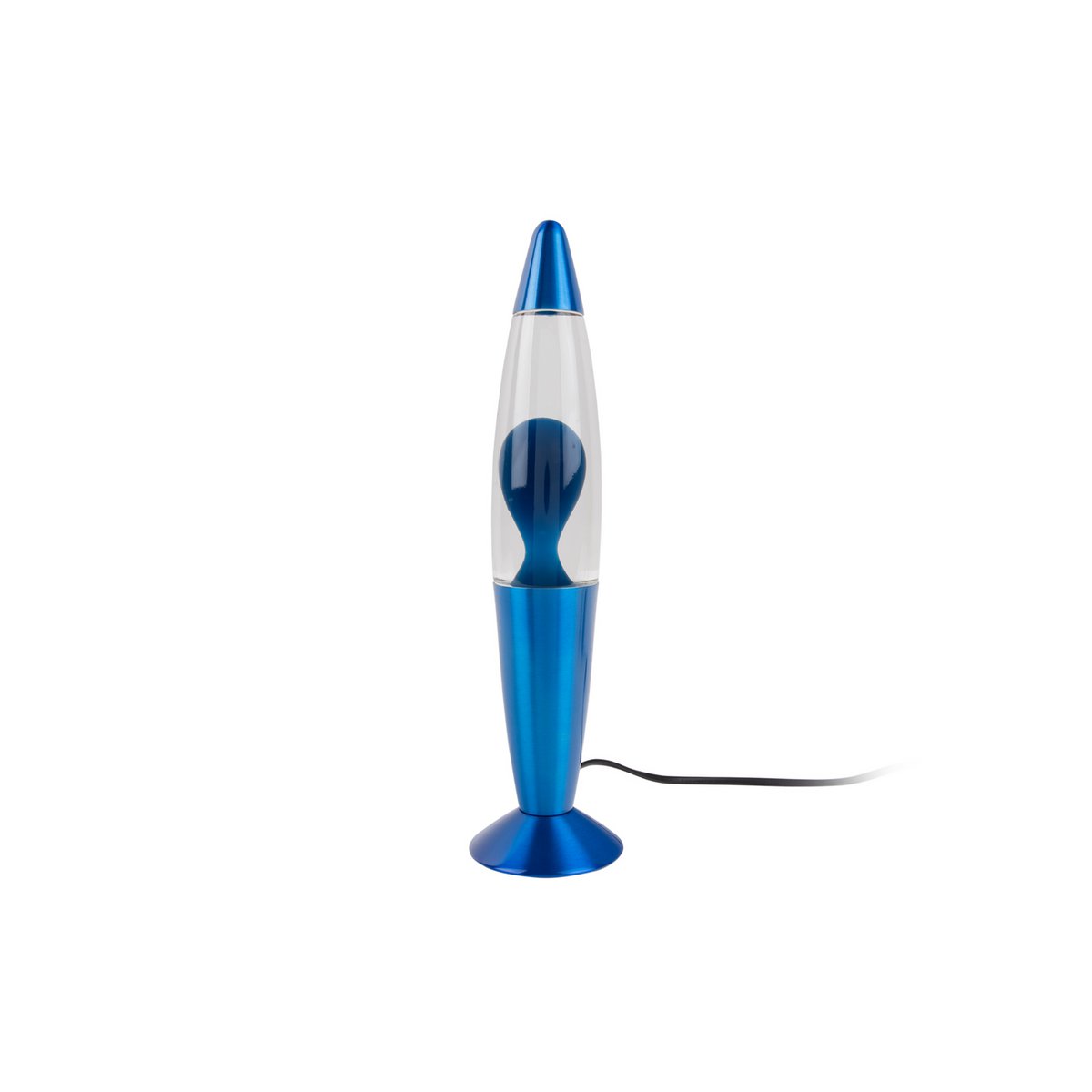 Retro lavalamp Funky Rocket –  blauwe tafellamp Leitmotiv