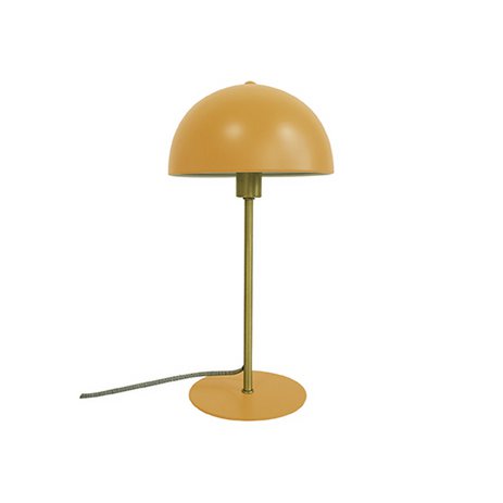Retro tafellamp Leitmotiv Bonnet – geel ijze