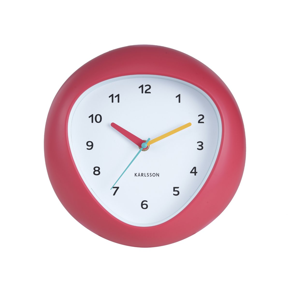 Retro wandklok Karlsson Funky Vibes – rood