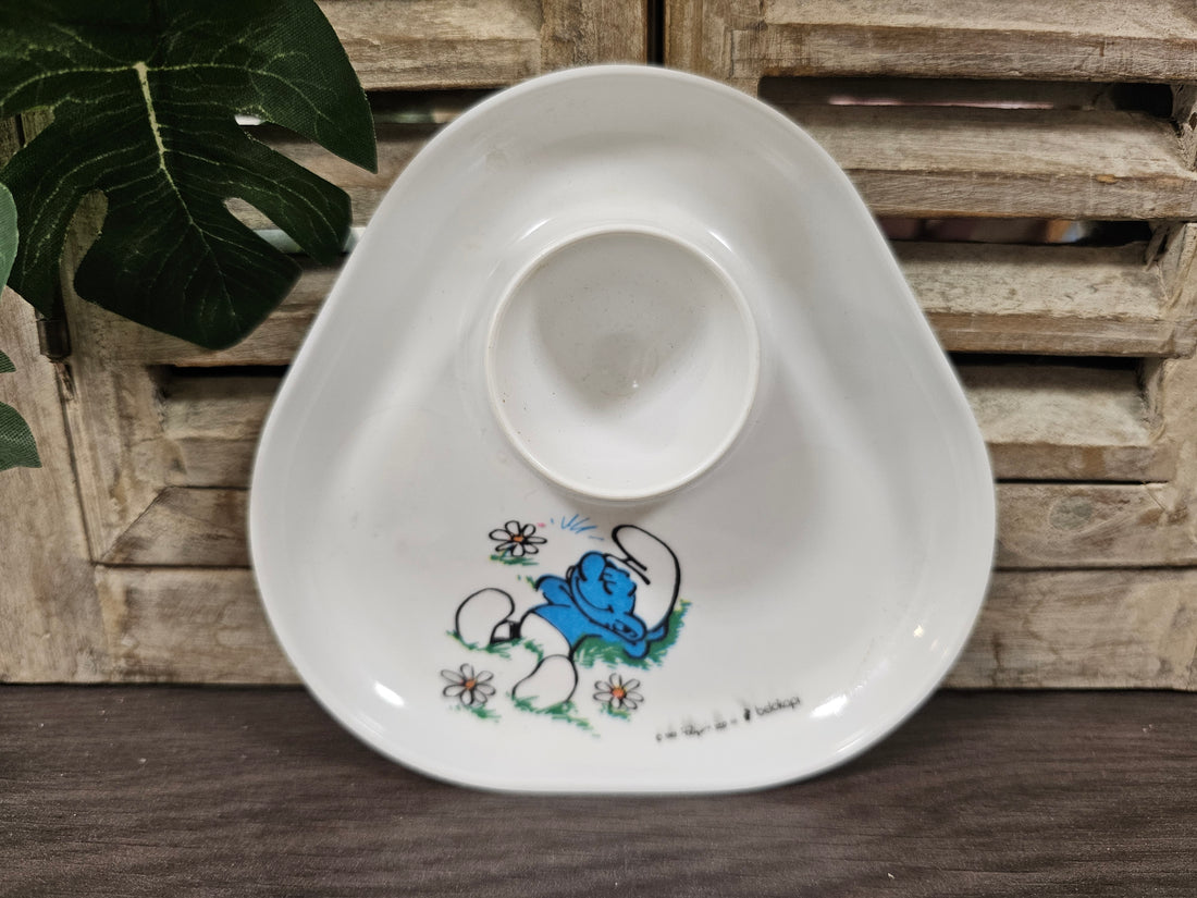 Smurf melamine eierdop