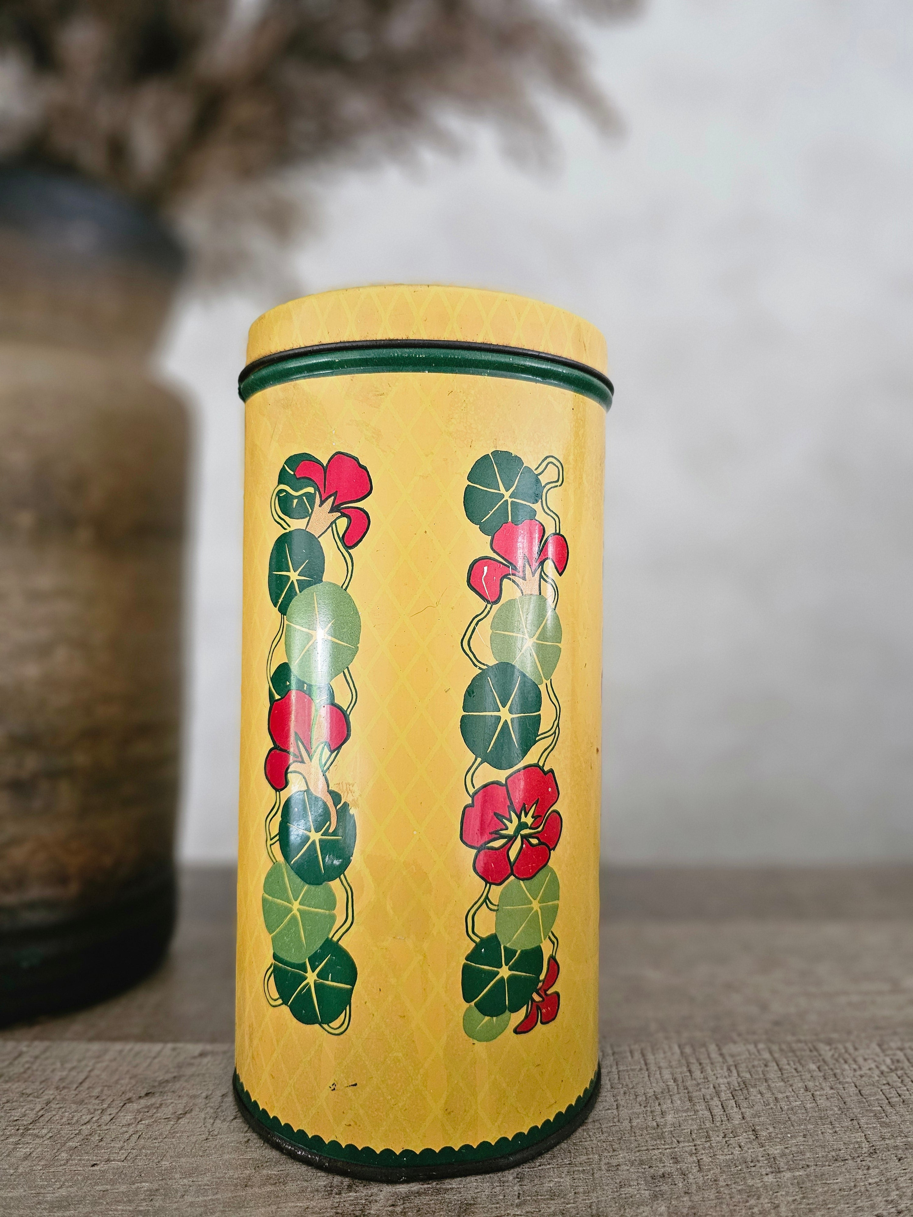 Vintage Verkade blik Oost Indische kers