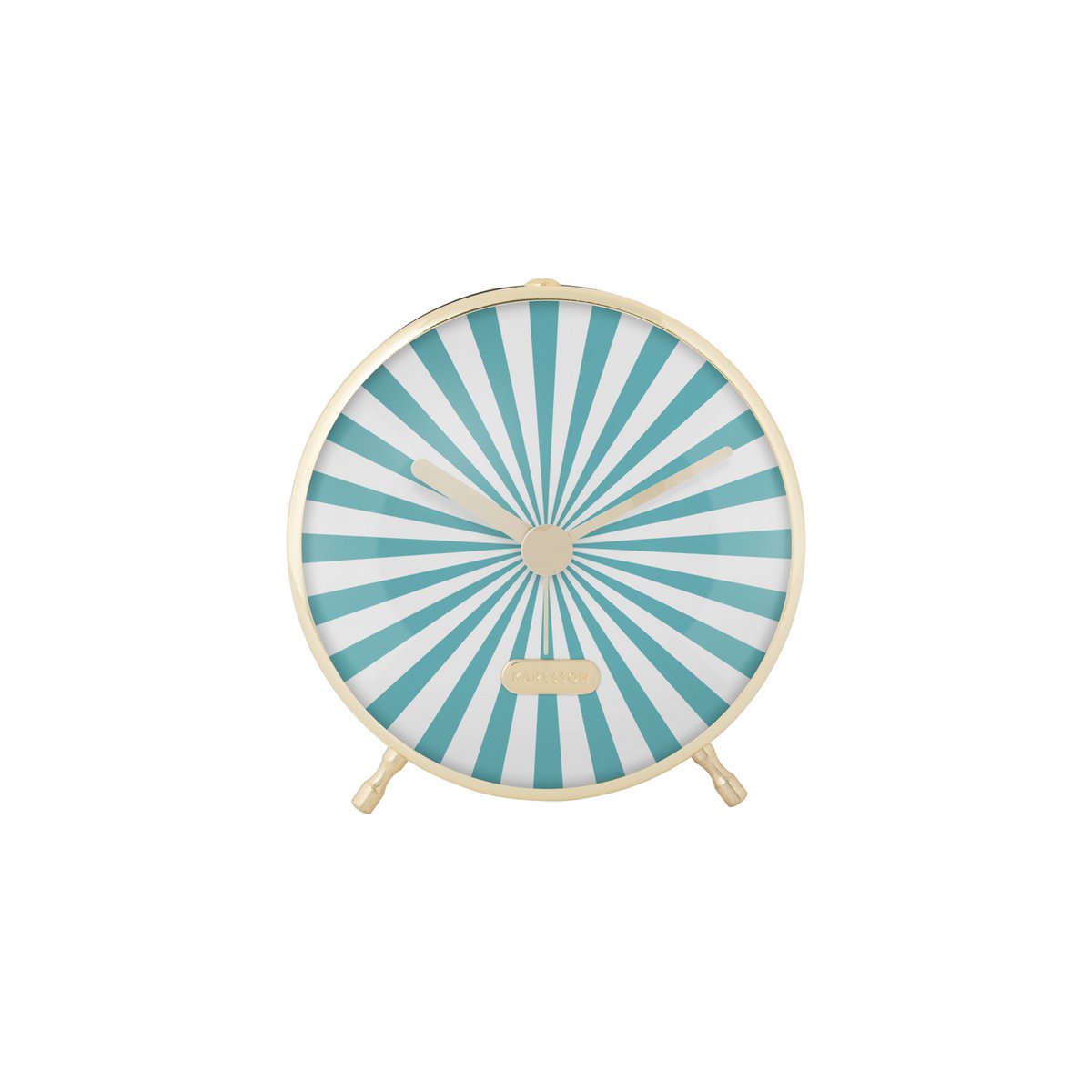Retro wekker Karlsson Candy Swirl – pastelblauw metaal
