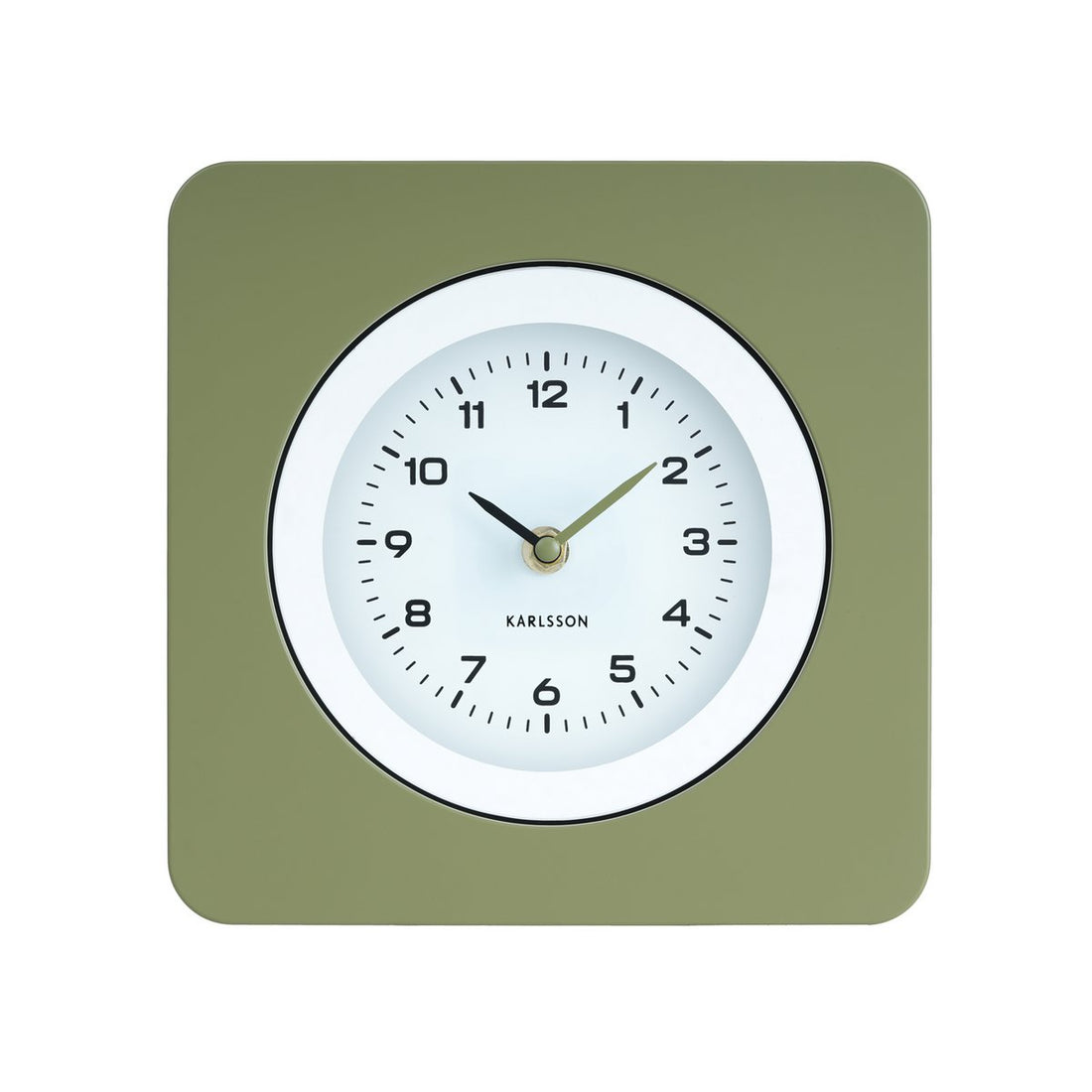 Wandklok retro groen