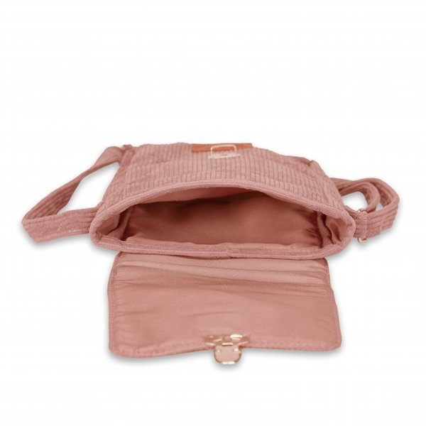 Retro cross body tas roze blush