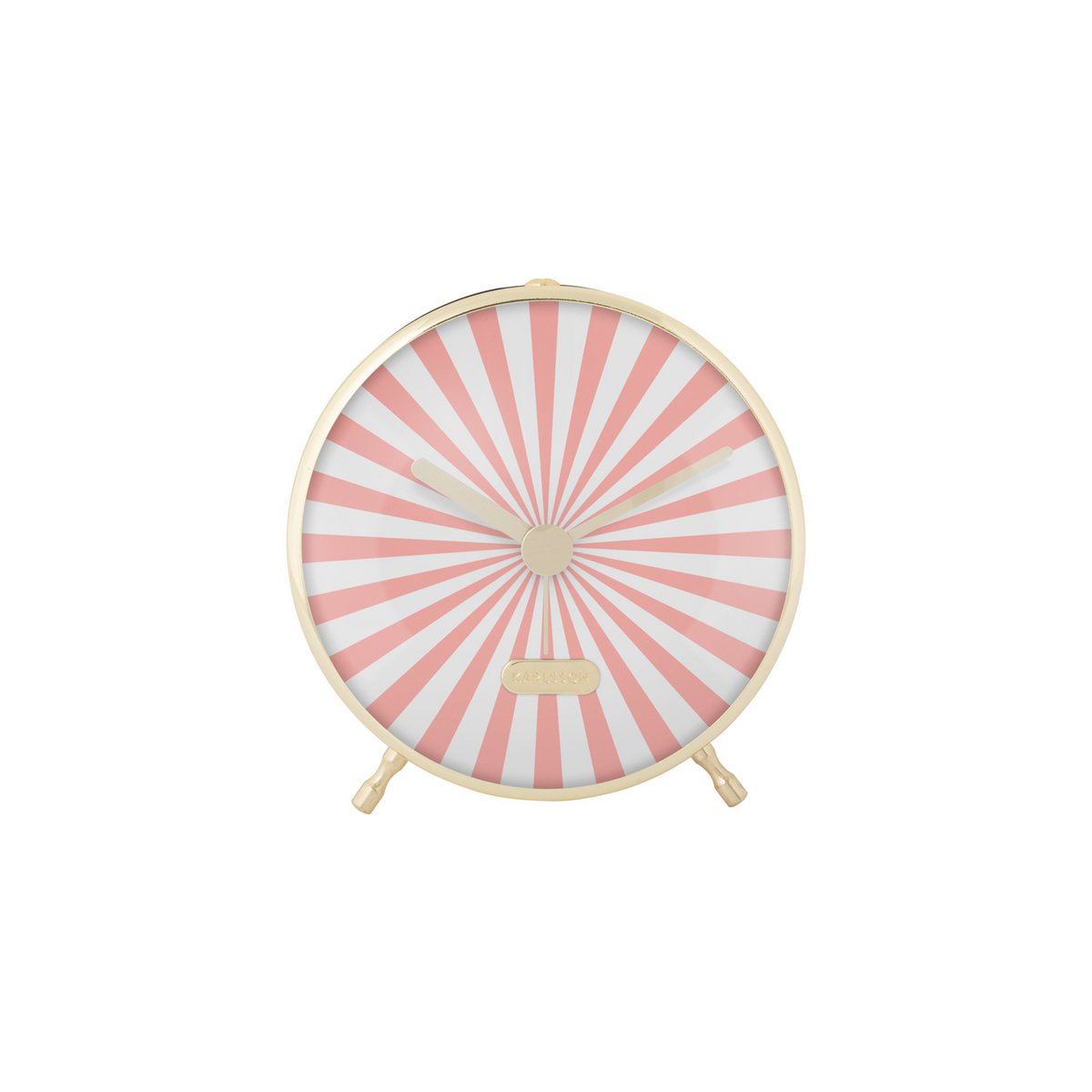 Retro wekker Karlsson Candy Swirl – pastelroze metaal