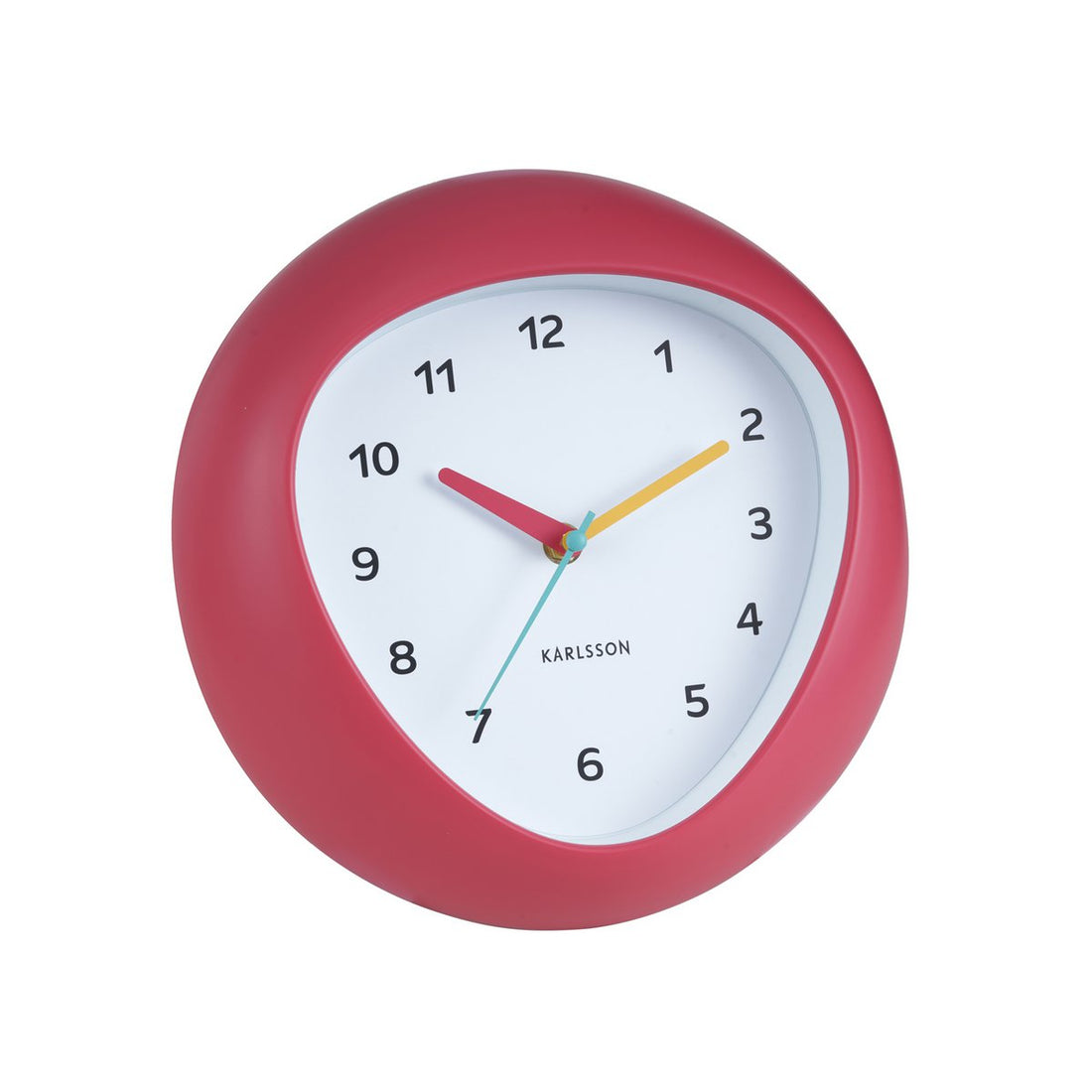 Retro wandklok Karlsson funky vibes - rood