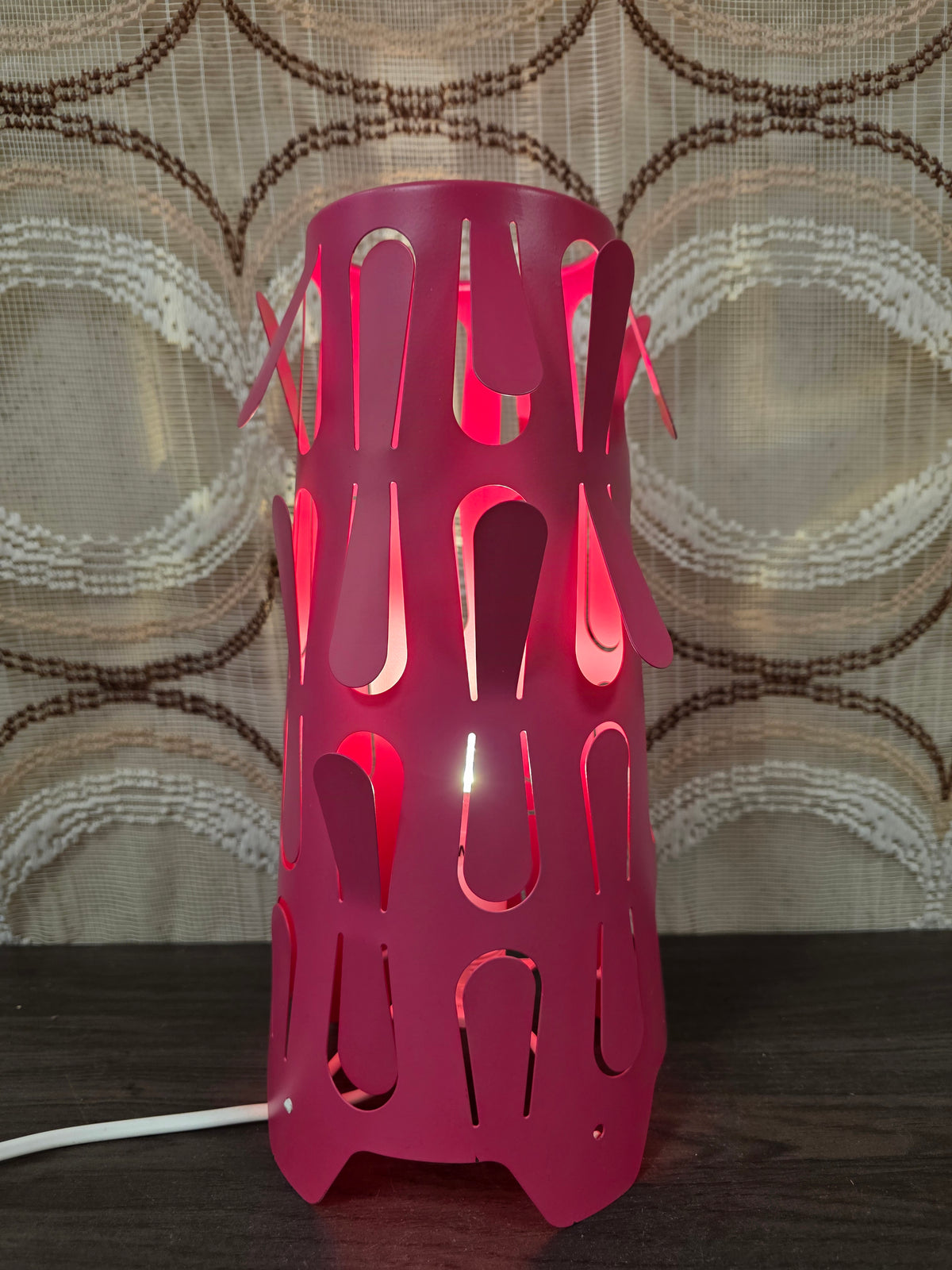 Ikea Kajuta tafellamp David Wahl roze jaren 90