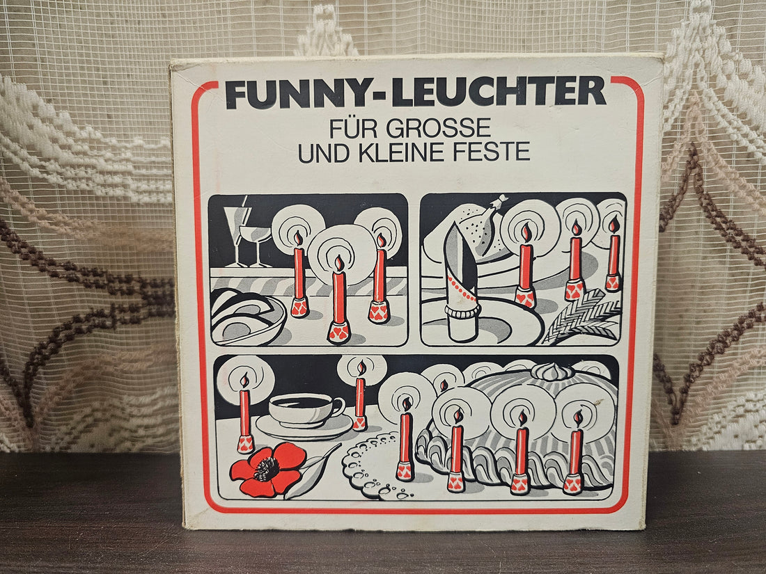 Funny Leuchter Mini kandelaar blauwe bloemen