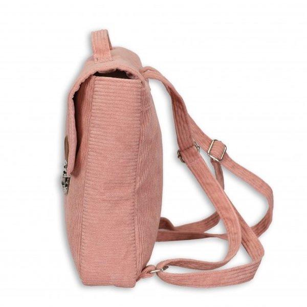 Retro look rugzak roze blush