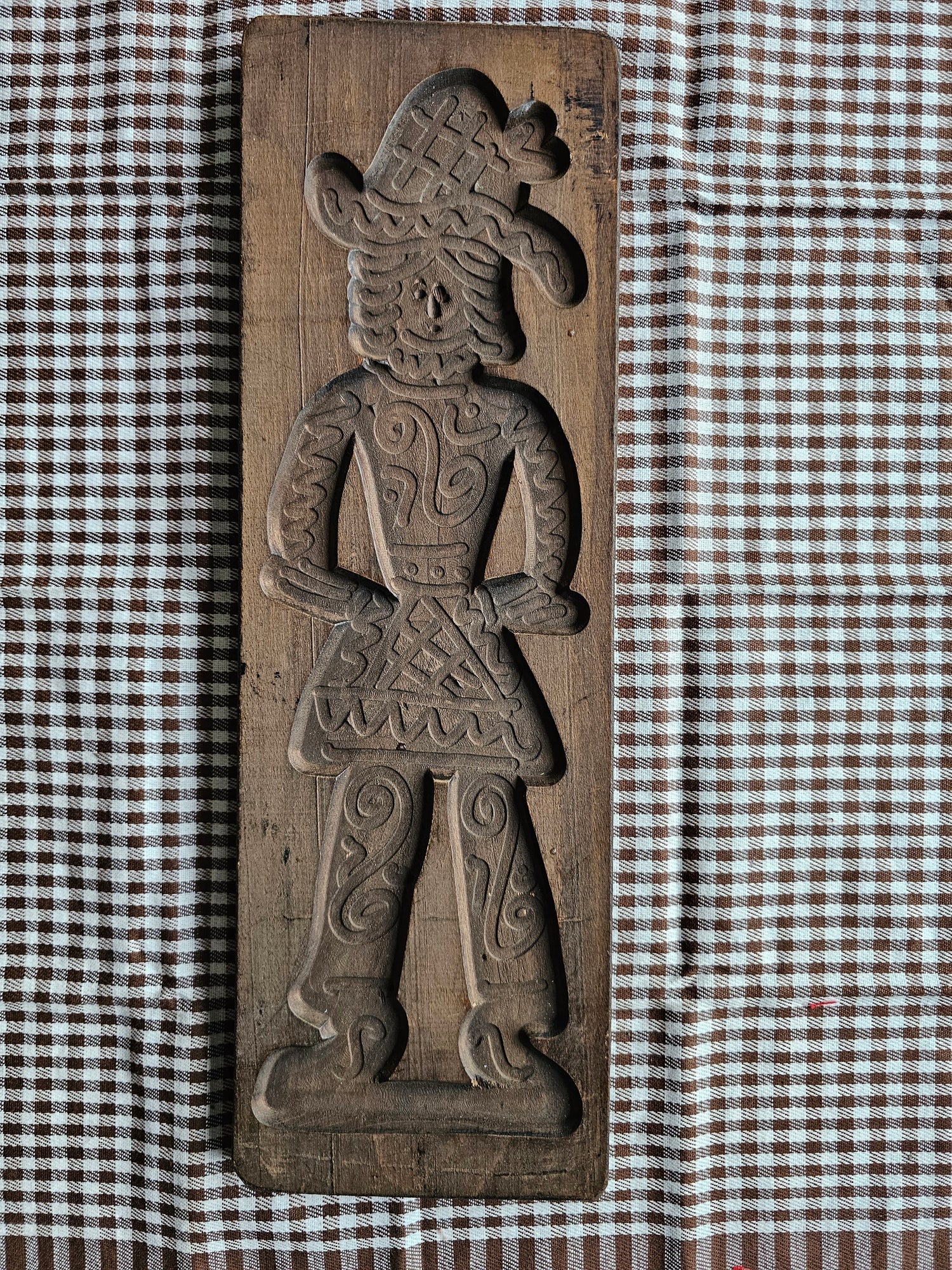 Vintage speculaasplank 43,5 x 14,5 x 2,5 cm