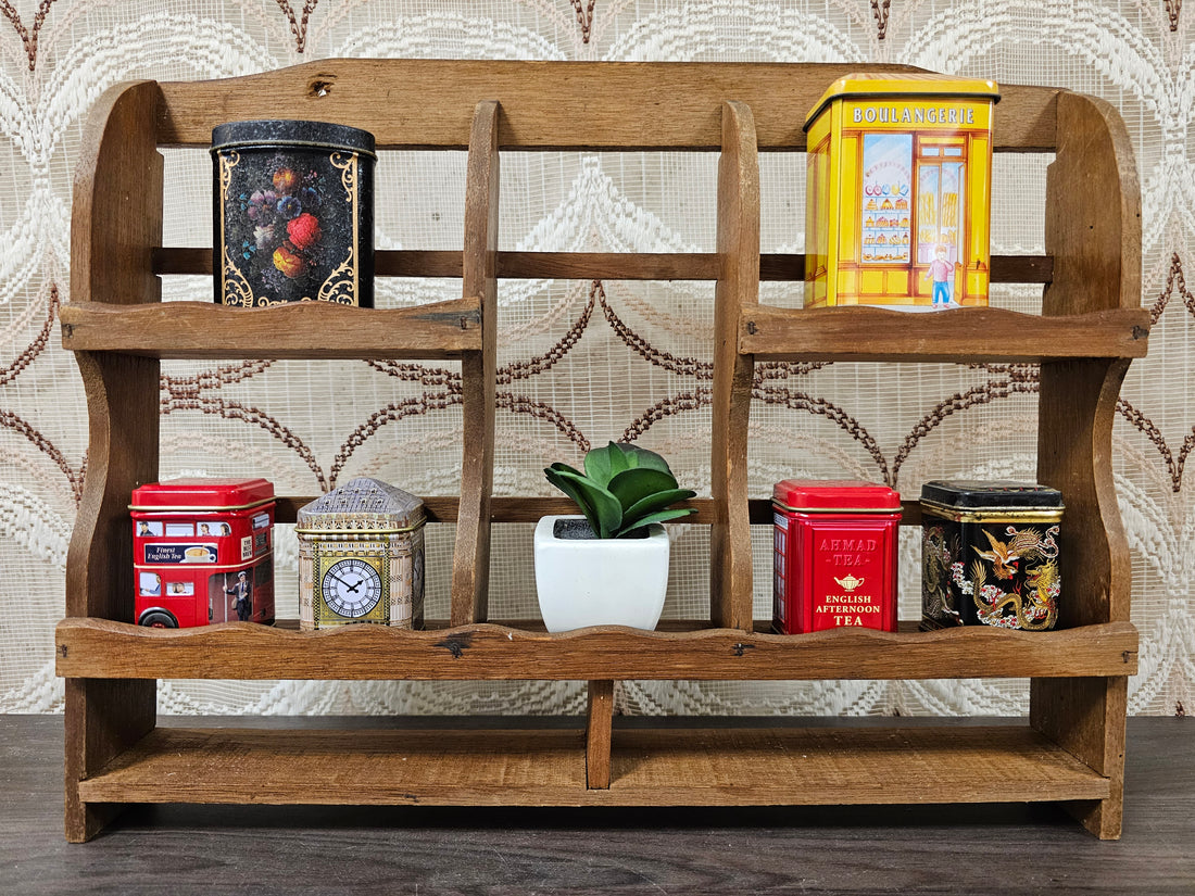 Houten kruidenrek keuken wandrek