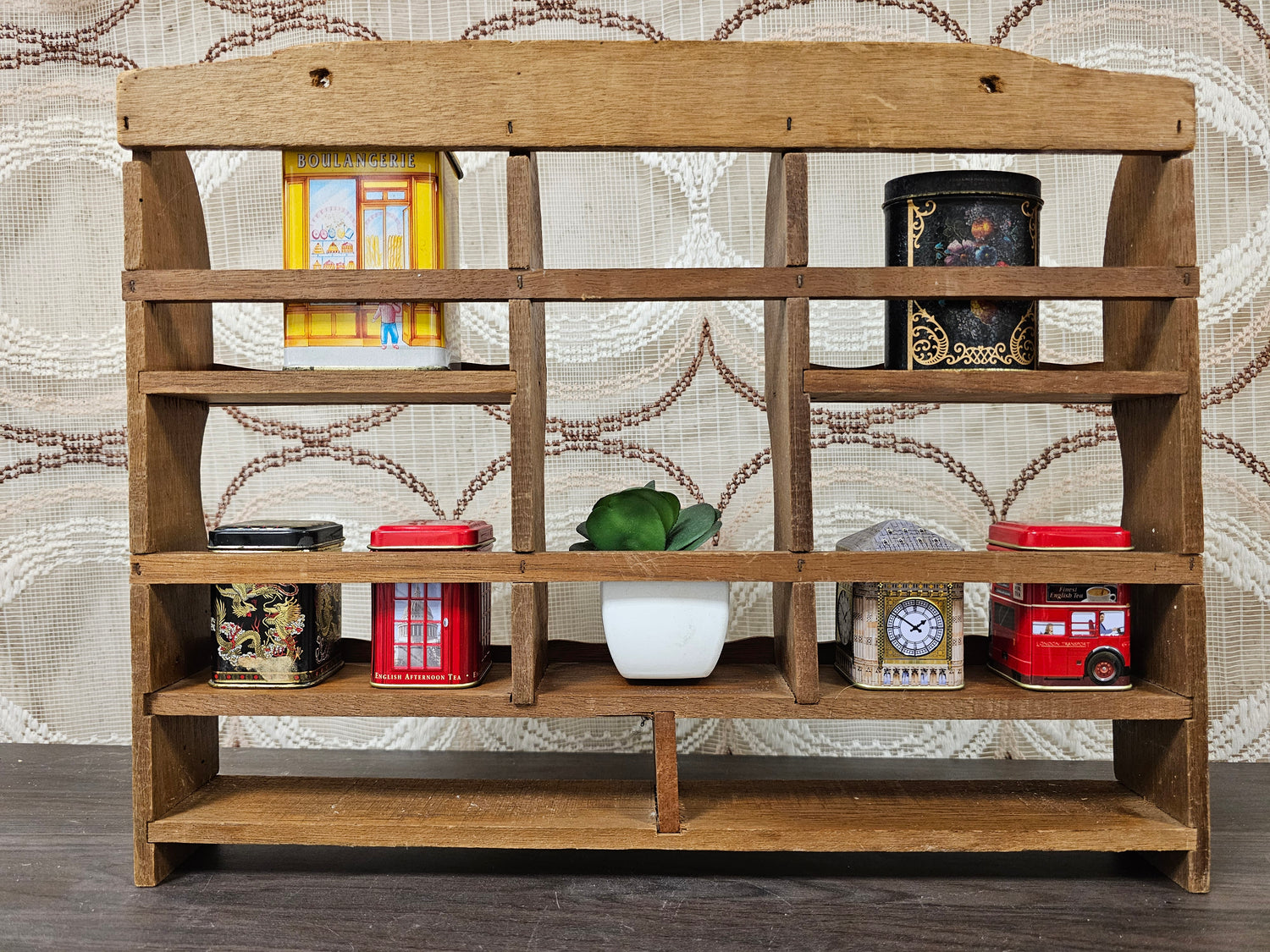 Houten kruidenrek keuken wandrek