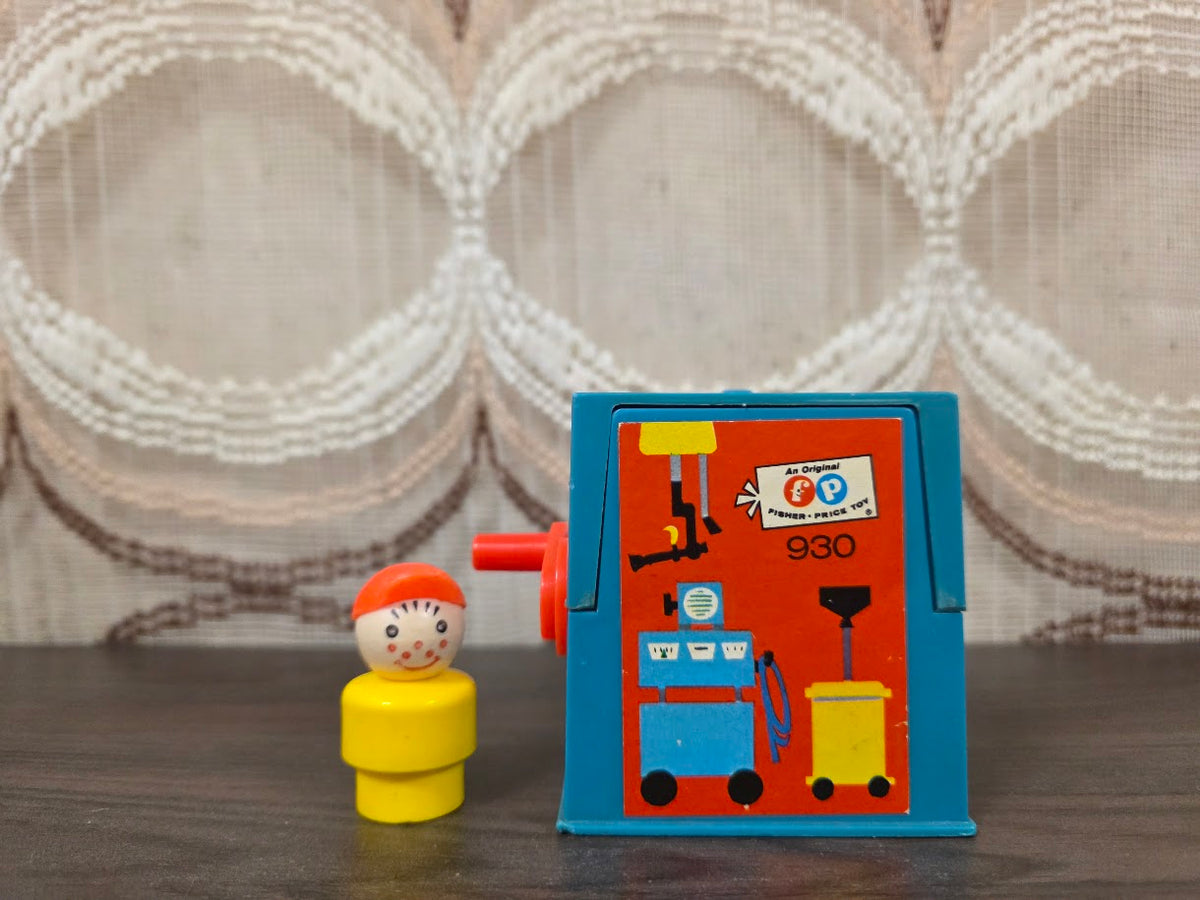 Vintage Fisher Price autobrug met auto