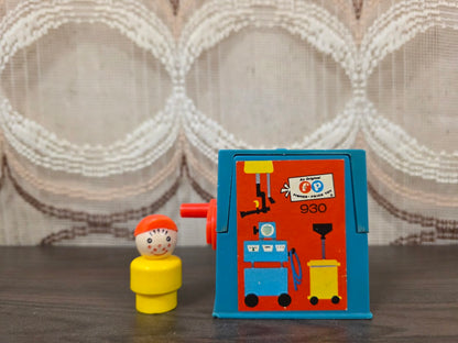 Vintage Fisher Price autobrug met auto