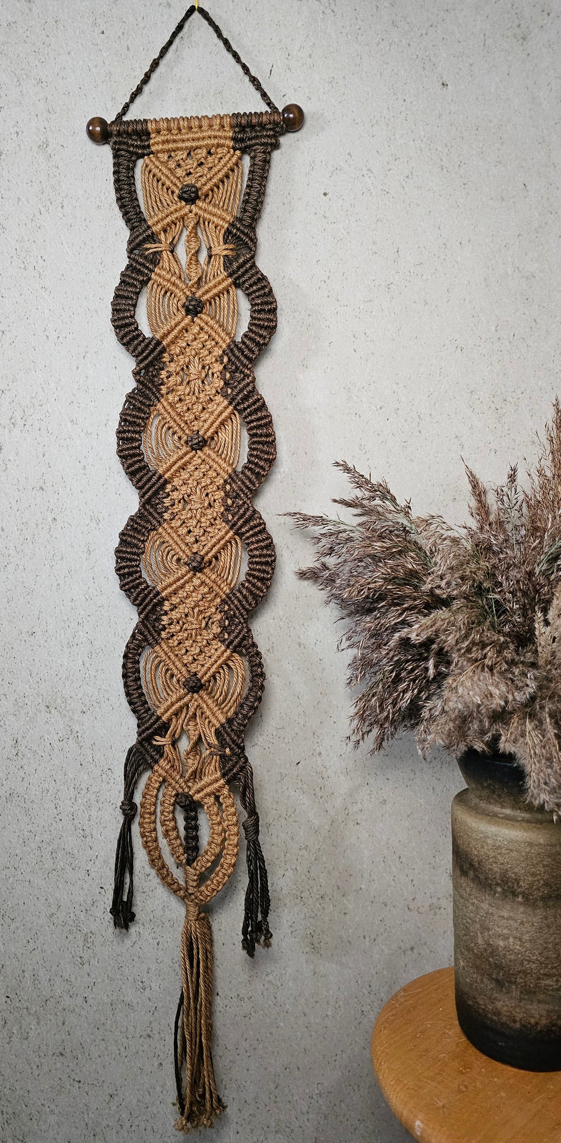 Macrame vintage wanddecoratie