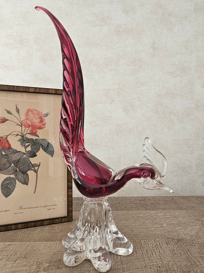 Vintage Murano glazen fazant