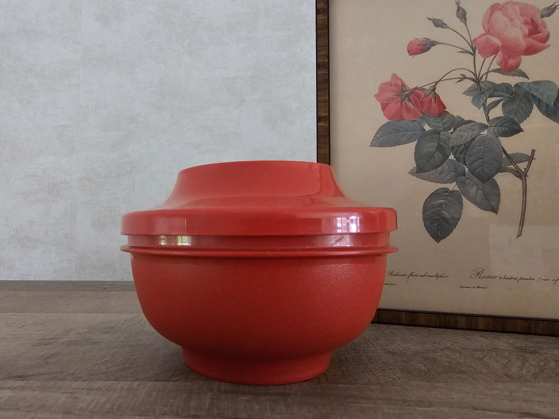 Tupperware oriental bowl roestbruin