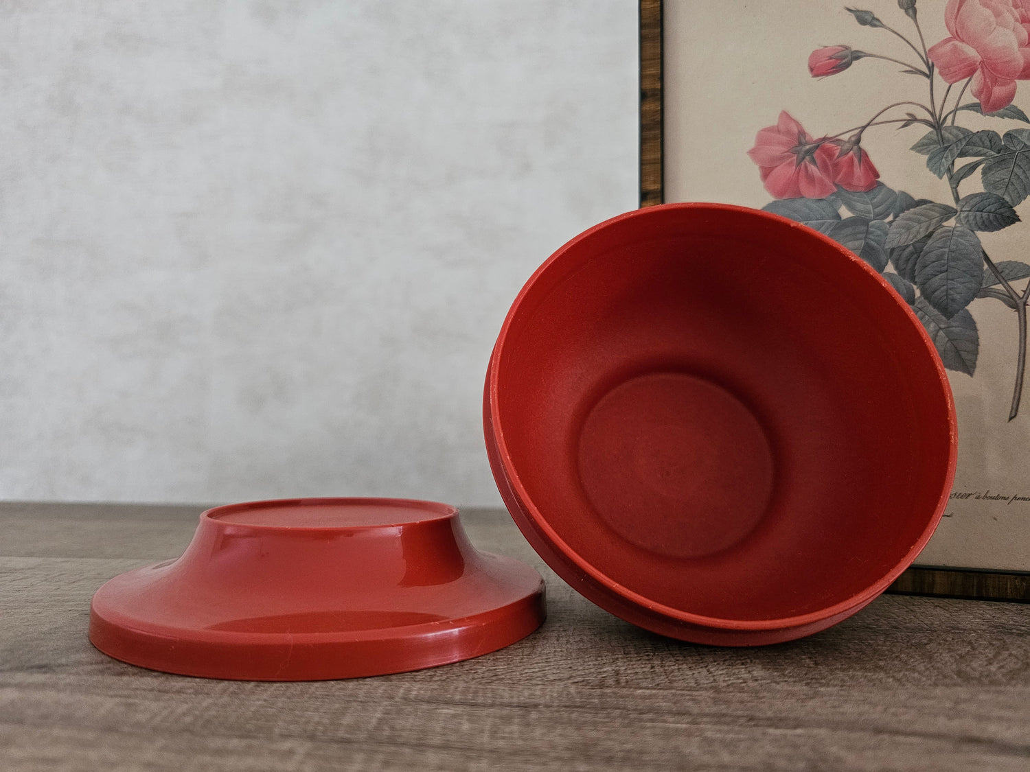 Tupperware oriental bowl roestbruin