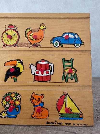 Simplex houten vintage puzzel