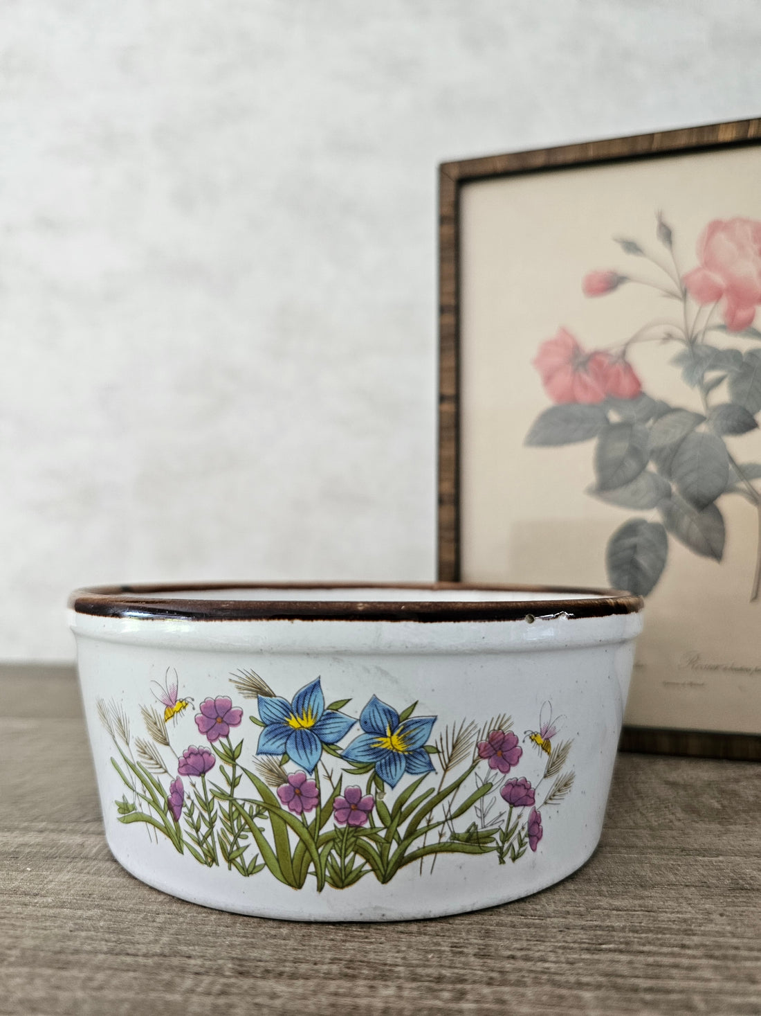 Wildflower schaal blauwe / paarse bloemen