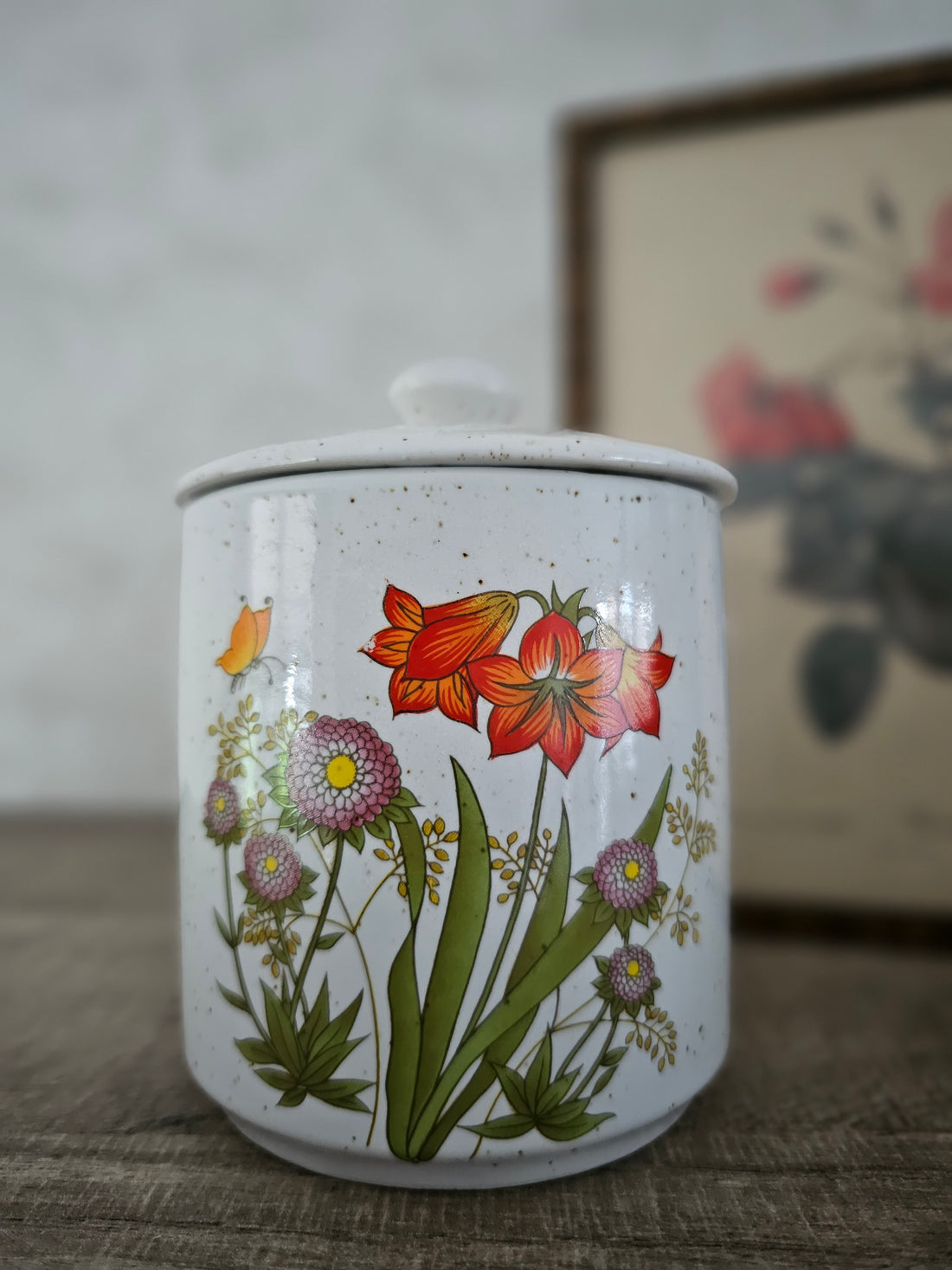 Wildflower voorraadpotten rode bloemen & paarse bloemen