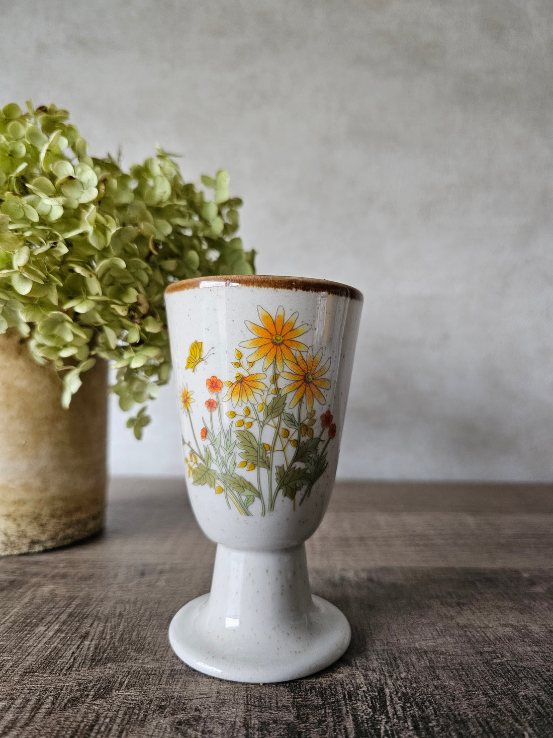 Wildflower bekers met oranje bloemen