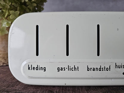 Brabantia cremewitte huishoud spaarblik