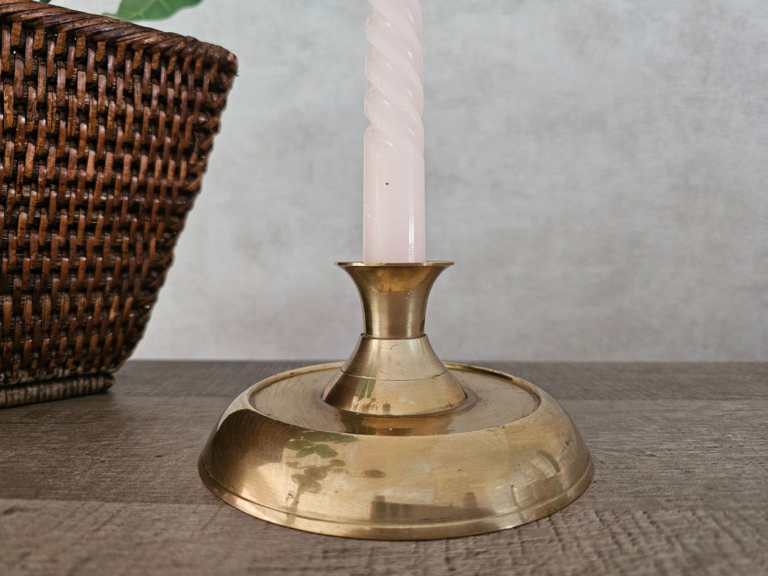 Messing kandelaar 12 cm