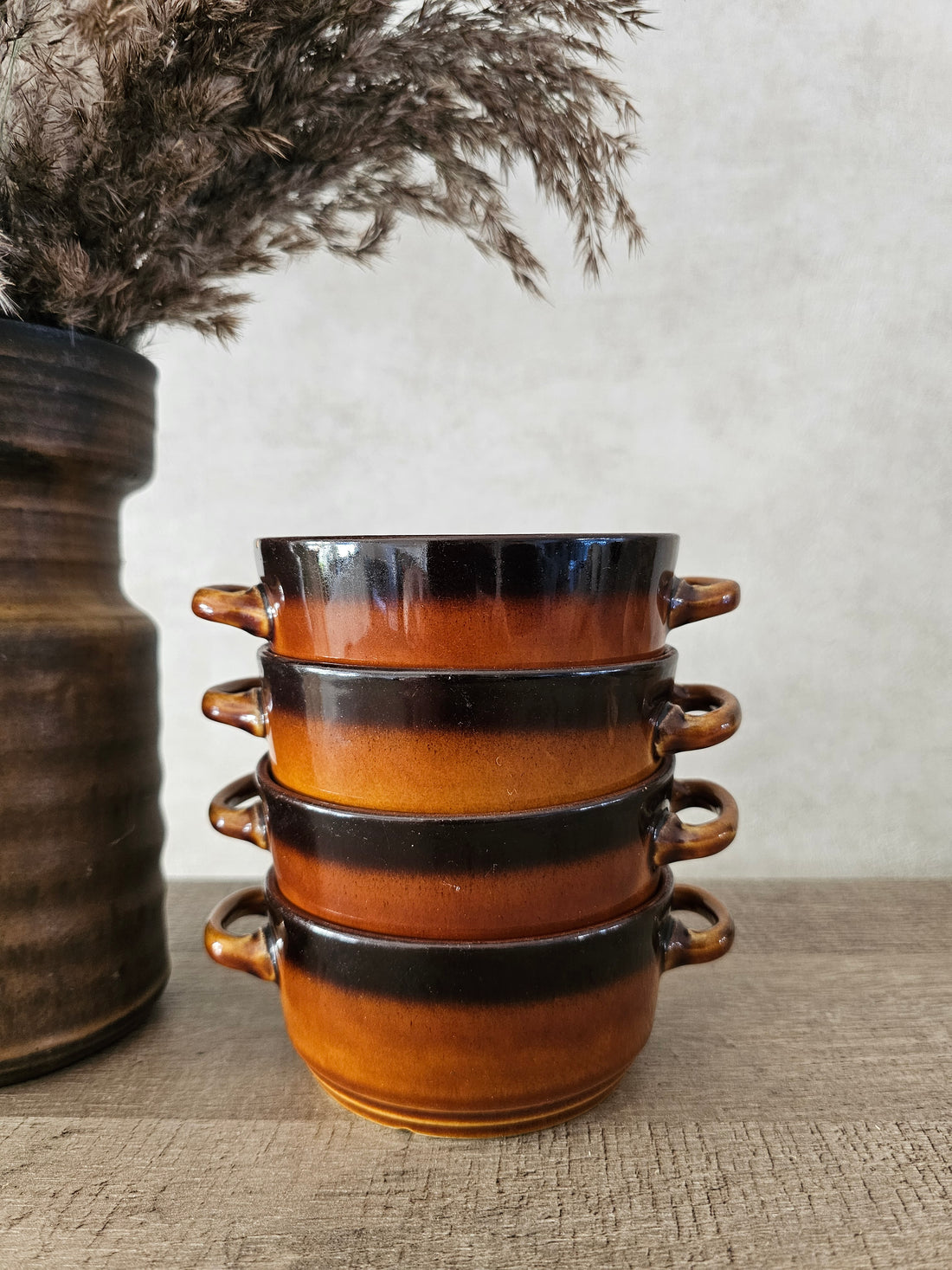 Boch la Louviere soepkommen bruin