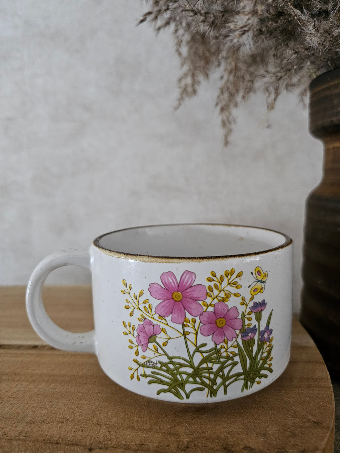 Wildflower soepkom roze bloemen XL