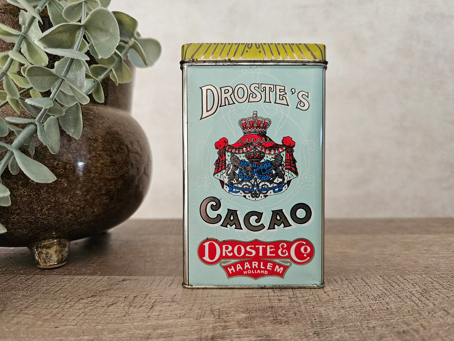Vintage blik Droste cacaopoeder