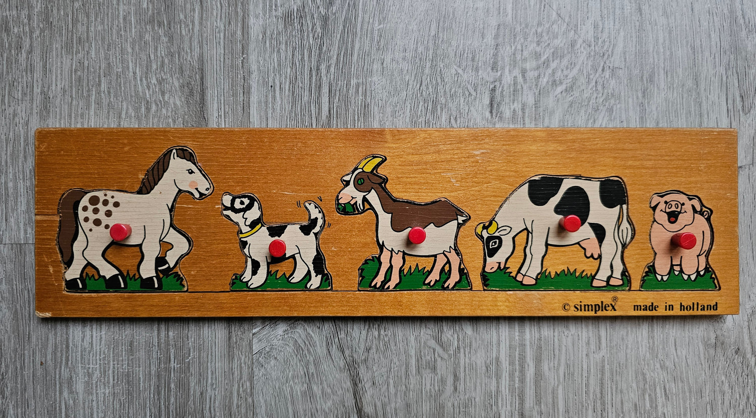 Simplex puzzel boerderij dieren