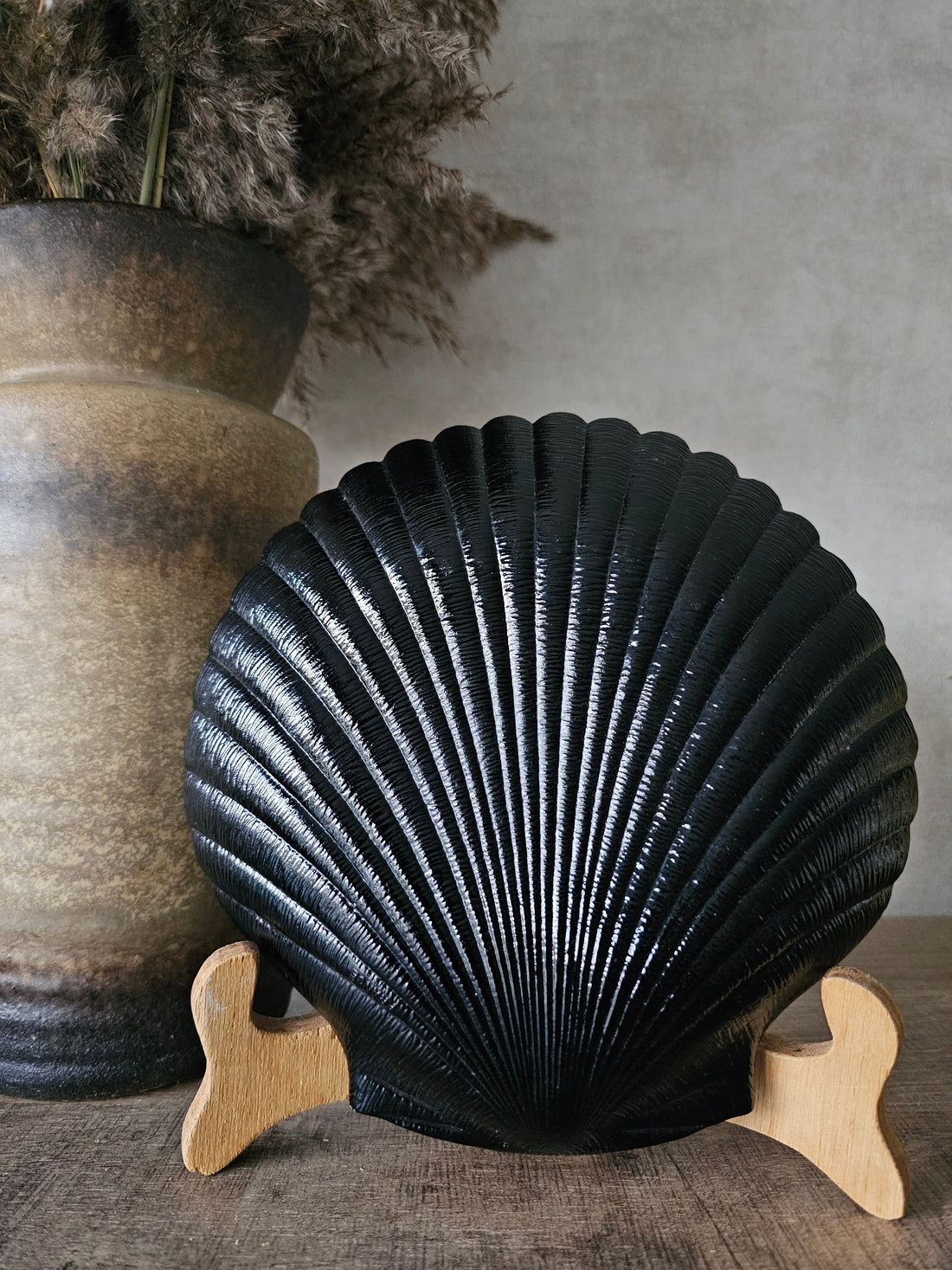 Arcoroc zwart schelp bord 20 cm