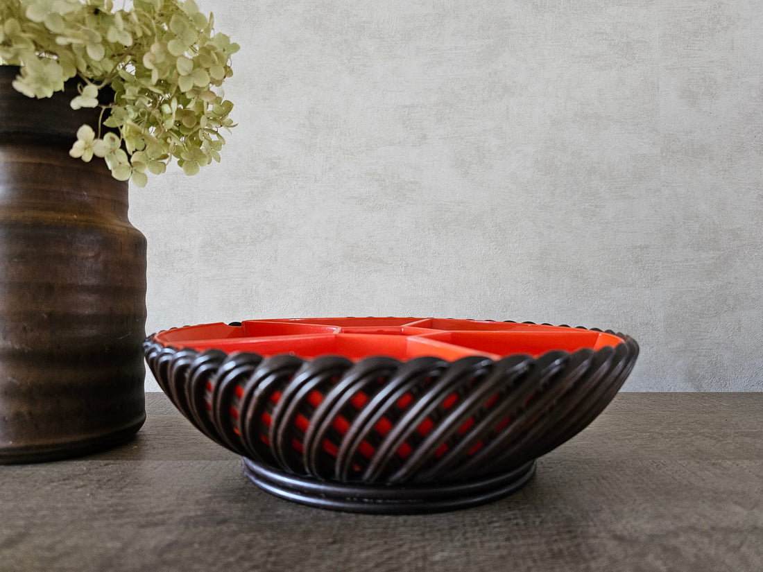 Emsa snackschaal / broodmandje bruin oranje