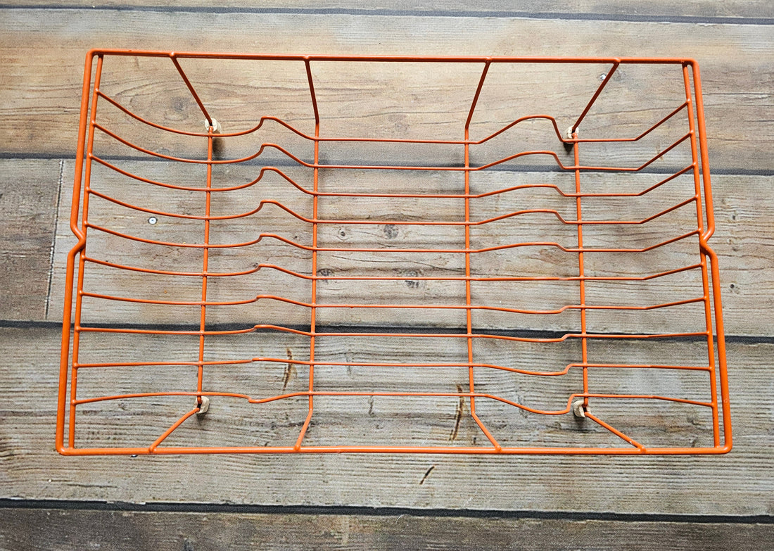 Vintage oranje afdruiprek