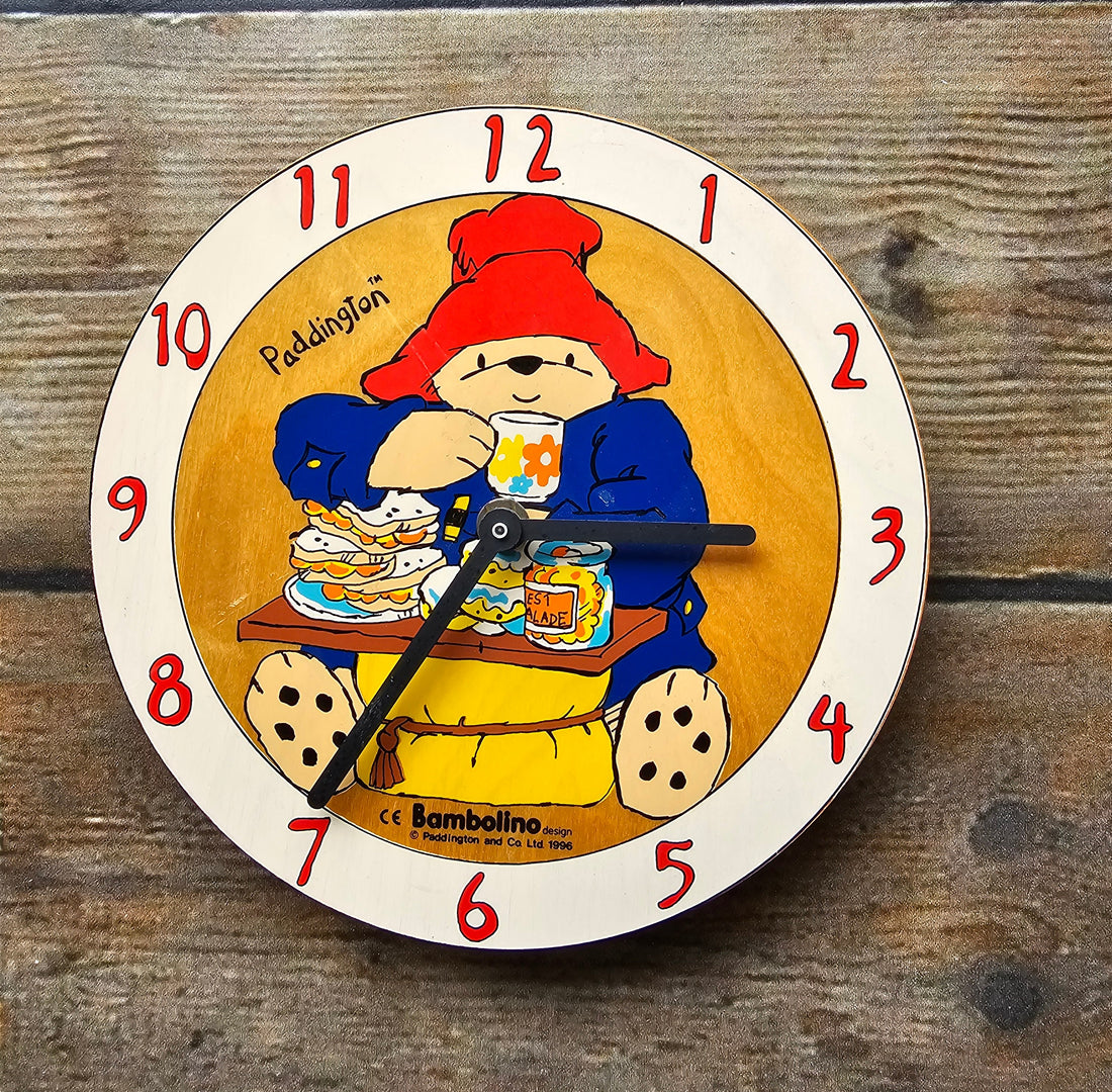 Houten Paddington analoge klok