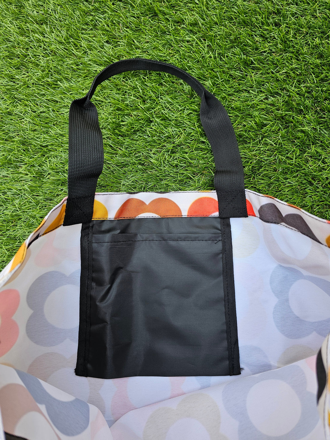 Retro shopper tas bloemen