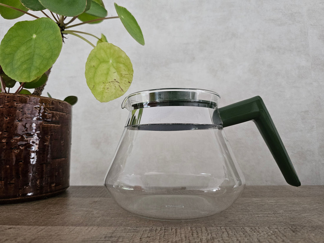 Douwe Egberts Technivorm glazen koffiekan groen