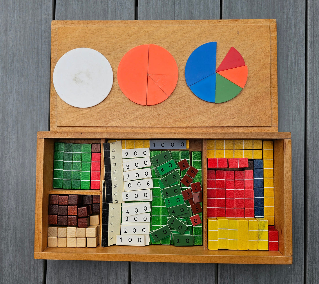 Malmberg Den Bosch rekenkist vintage schoolmateriaal