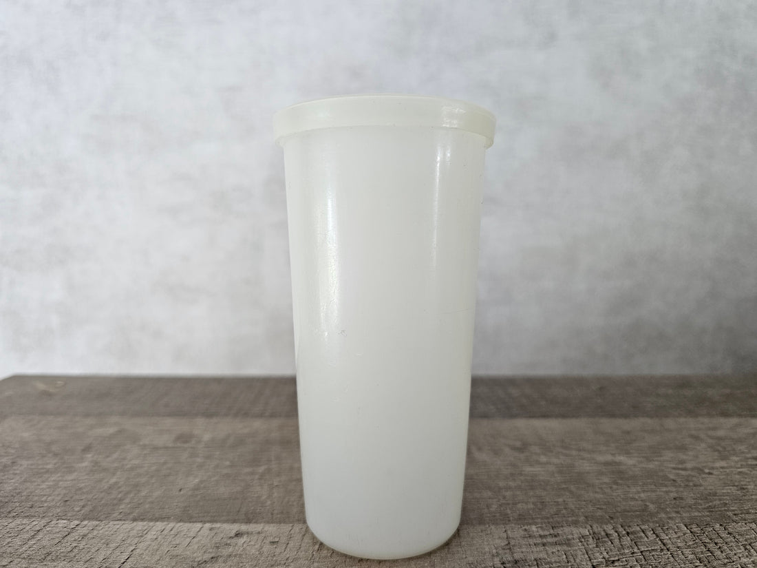 Vintage Tupperware bekers (pastel) met deksel