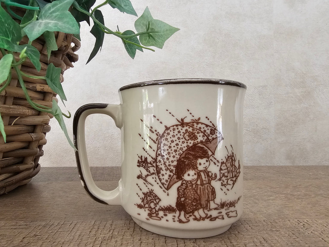 Strawberry shortcake koffie beker "paraplu"