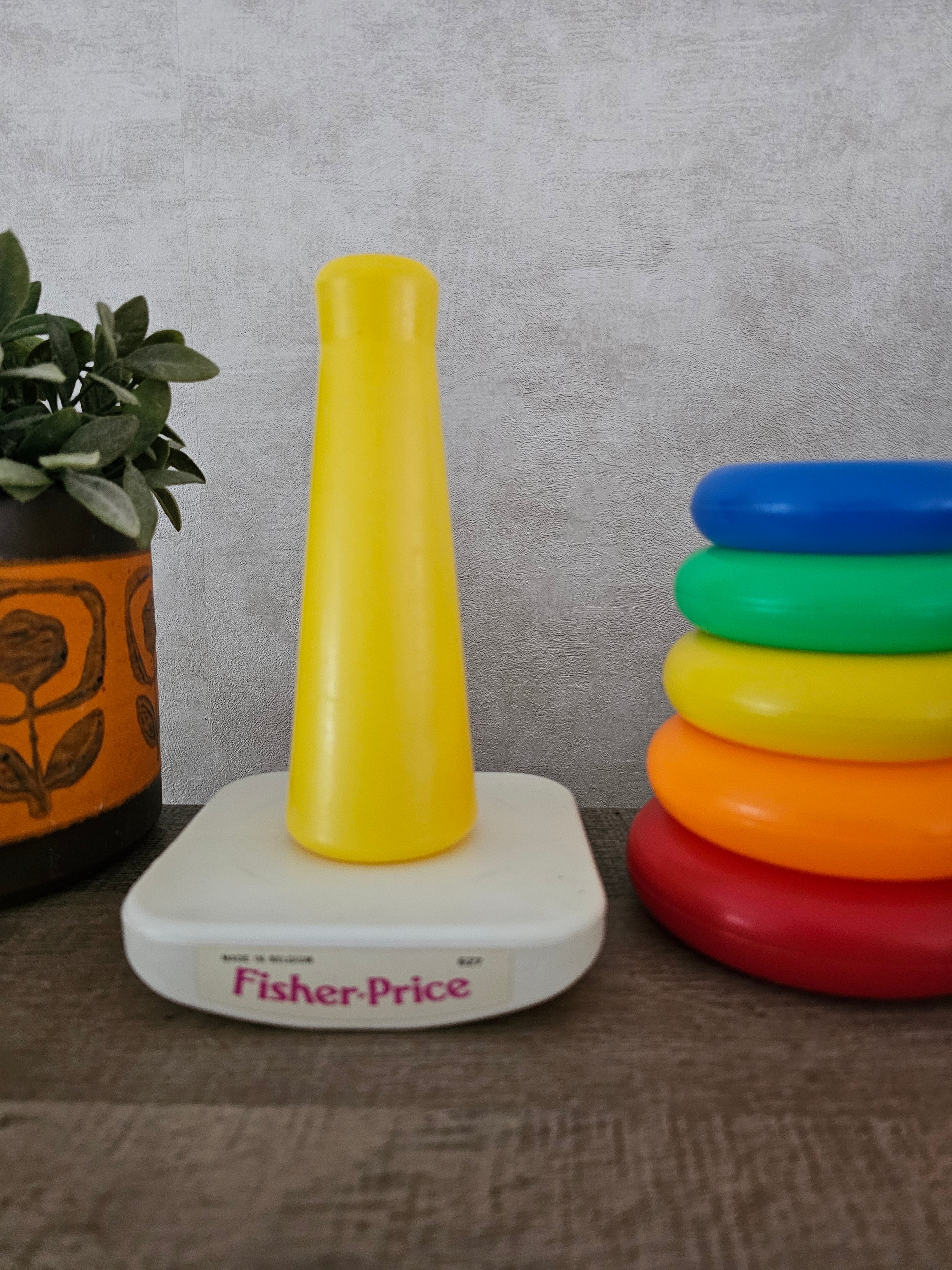 Fisher price vintage speelgoed stapelringen