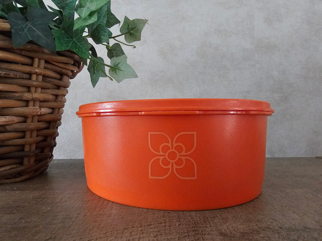 Tupperware roestbruine koektrommel