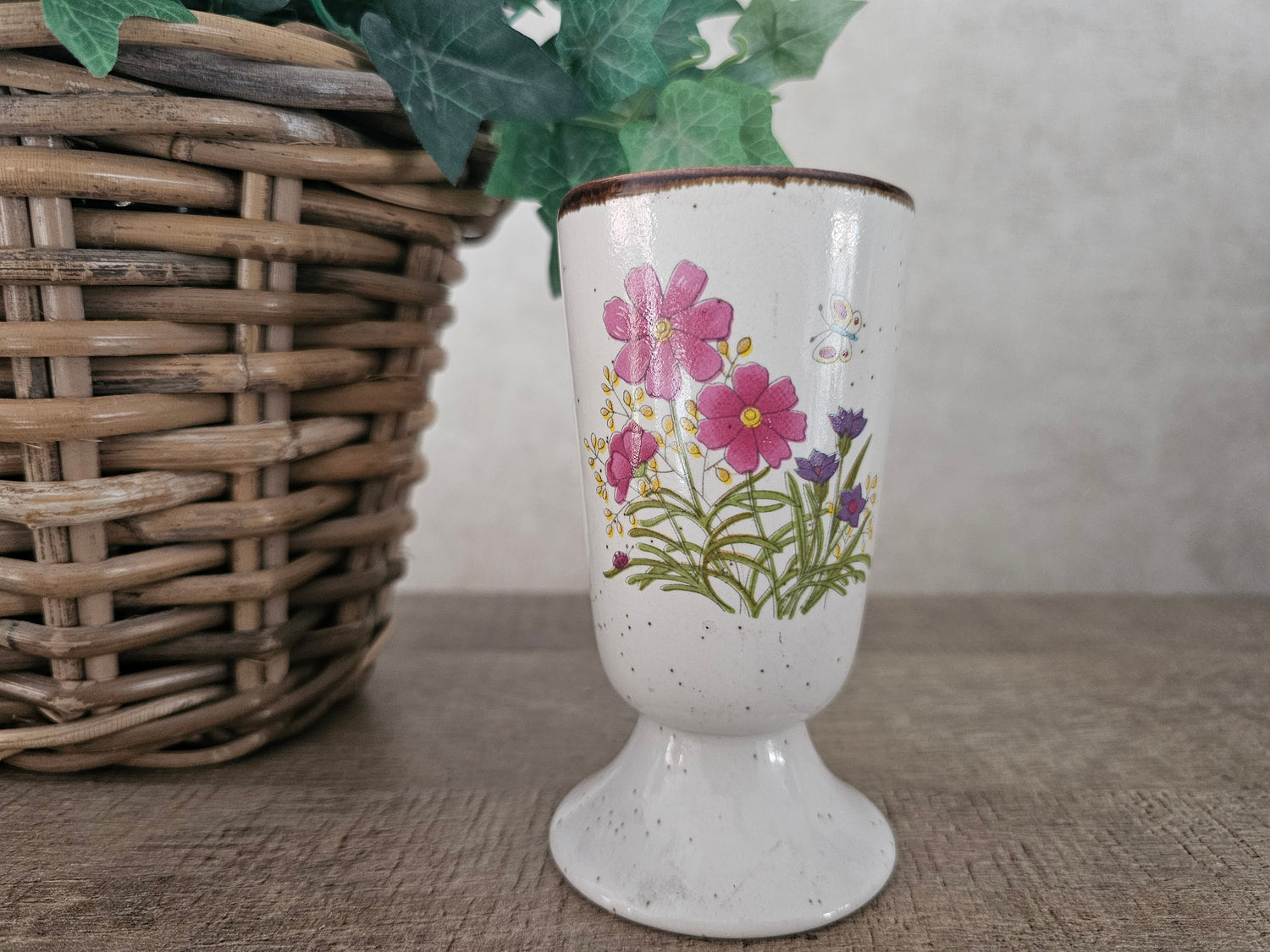 Wildflower koffie beker roze bloemen