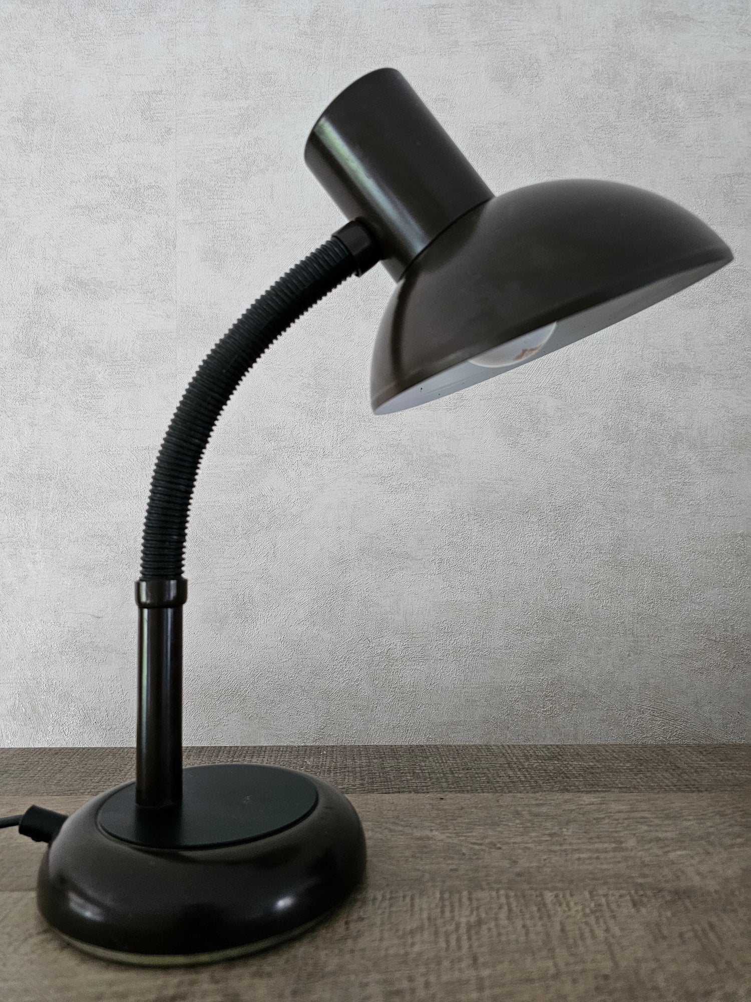 Bureaulamp bruin metaal