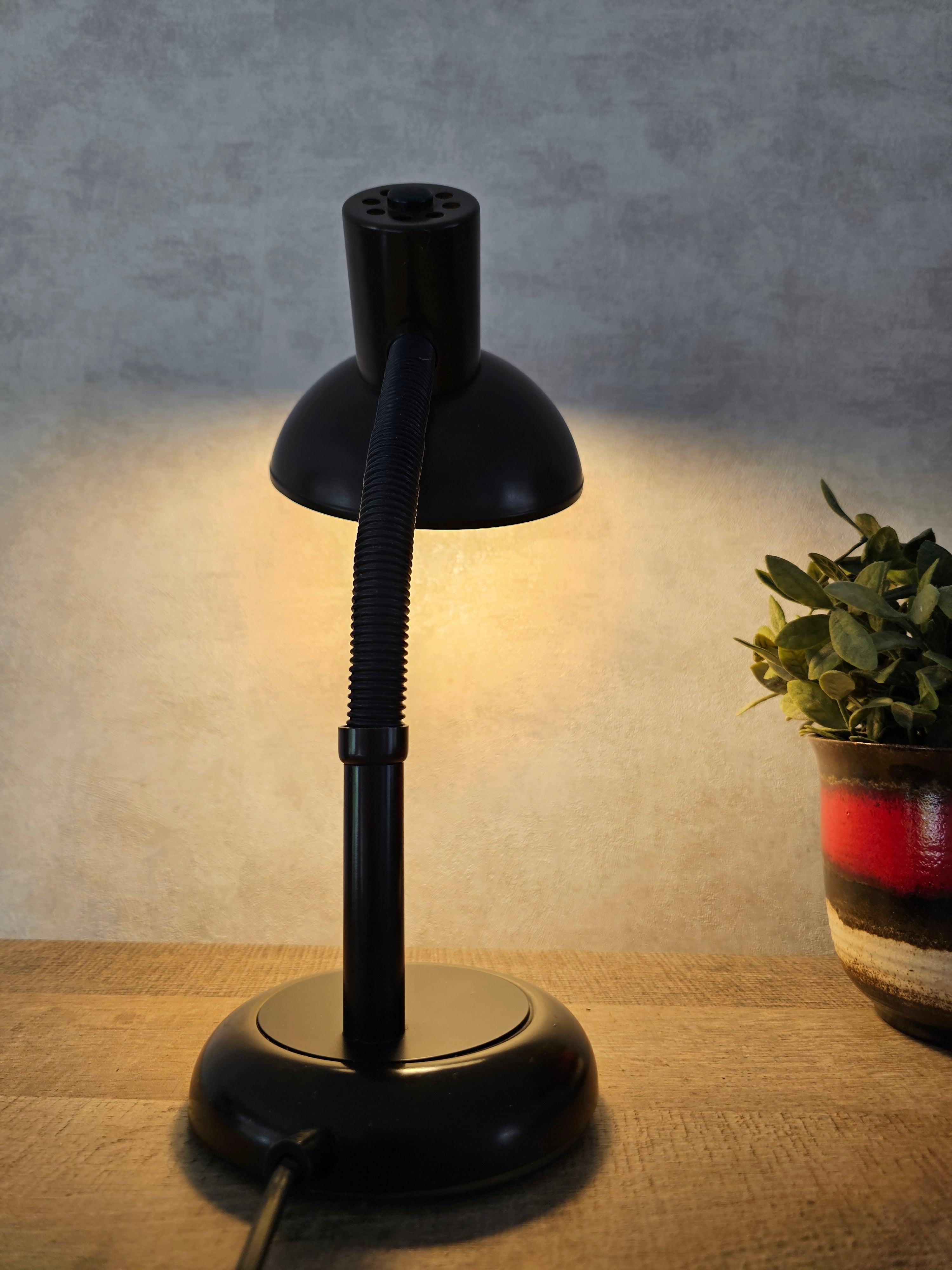 Bureaulamp bruin metaal