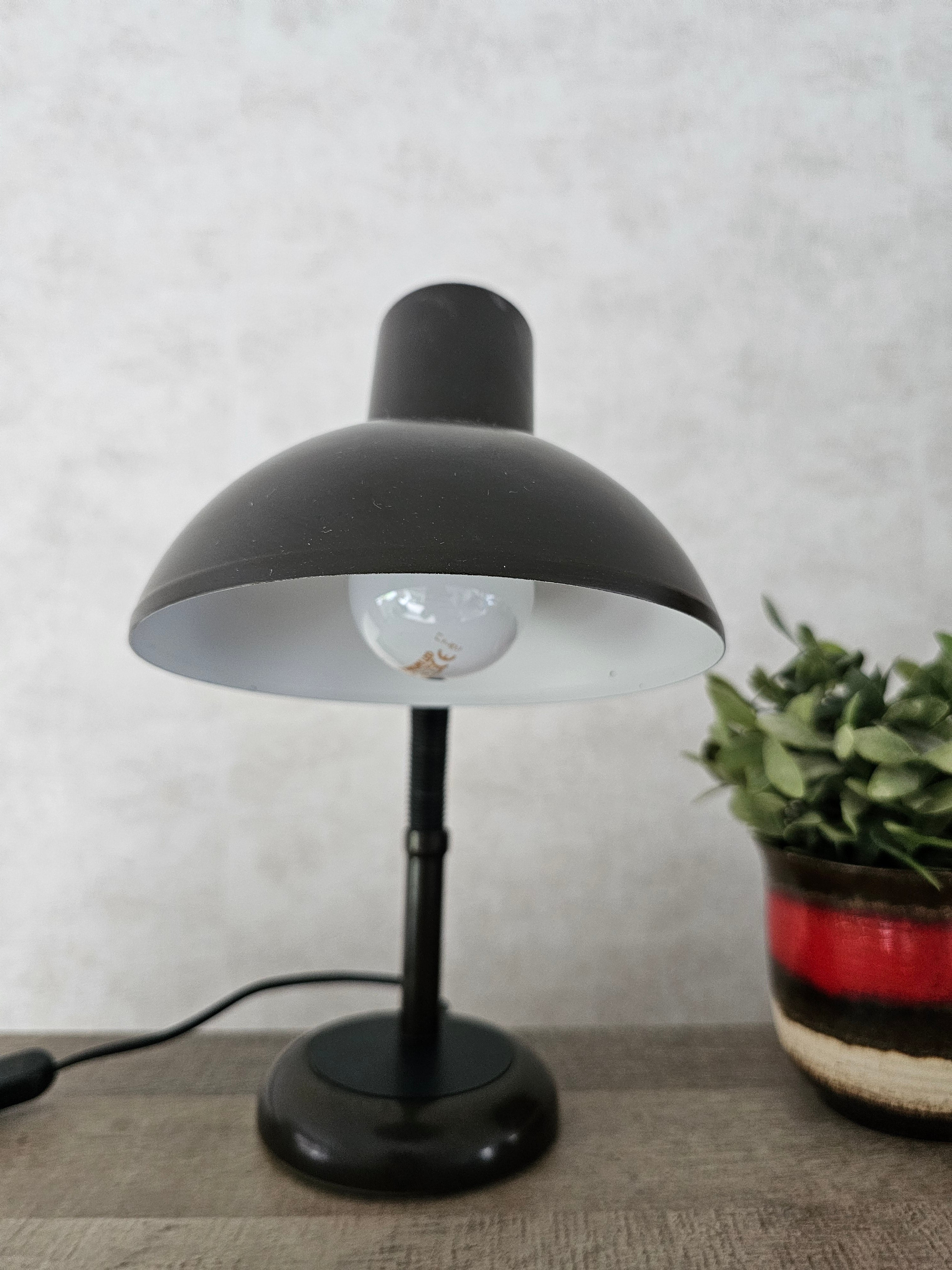 Bureaulamp bruin metaal